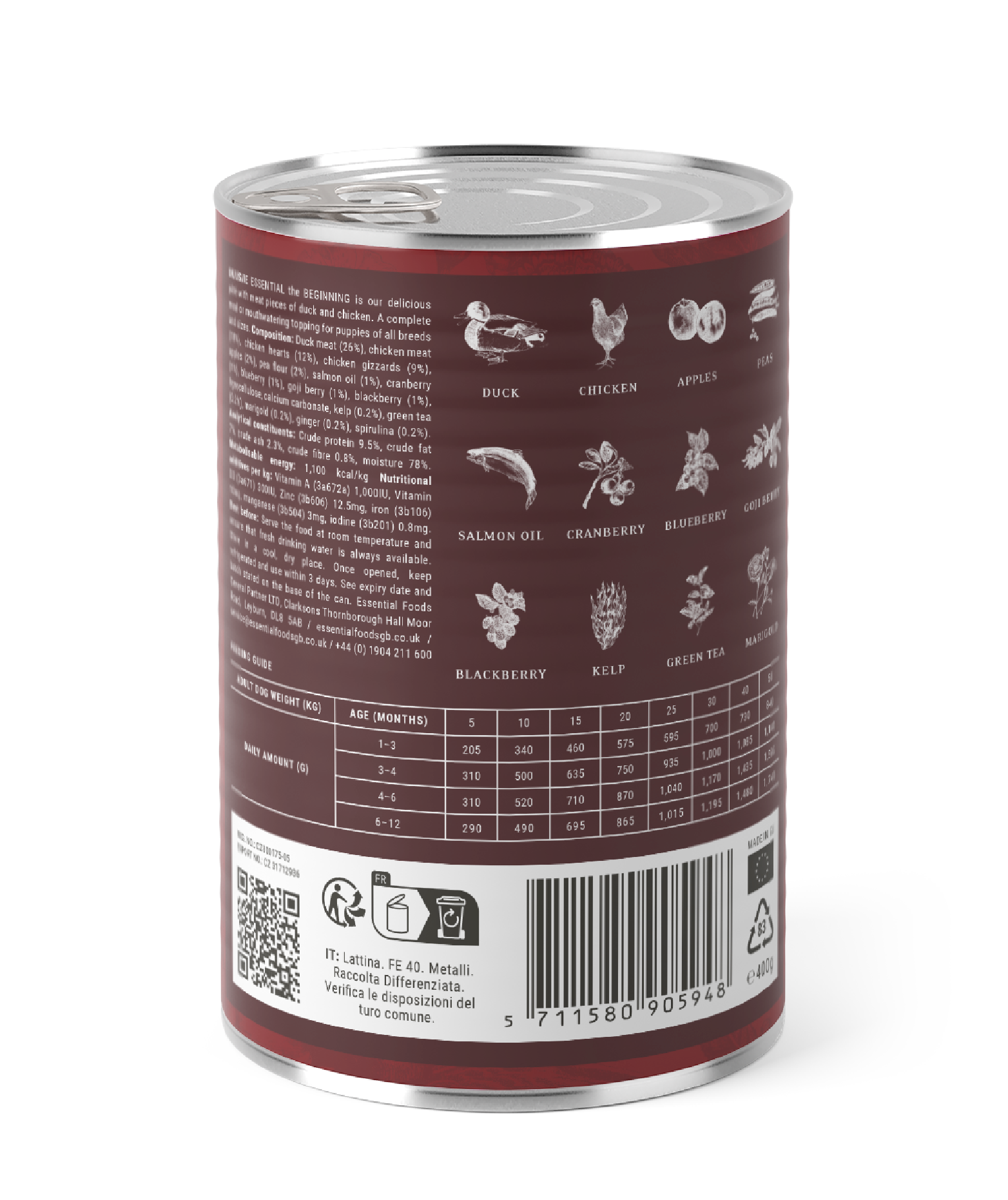 Essential the Beginning pâté 6 х 400g - мокра храна за кученца