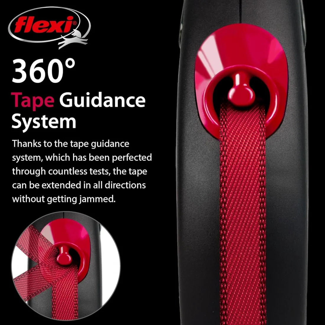 flexi Black Fire M лента + ПОДАРЪК anipro Soft Touch Dog of the city нашийник 20мм/40-55см