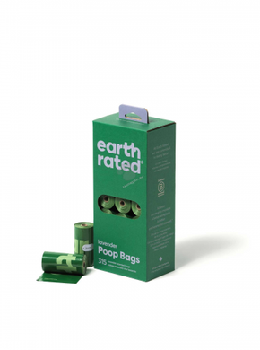 Earth Rated - Bulk Pack Refill Rolls - разградими пликове с аромат на лавандула 21 ролки по 15 броя
