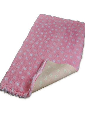 Bronte Glen Active Non-Slip Vet Bedding Pink With White Paws - размери