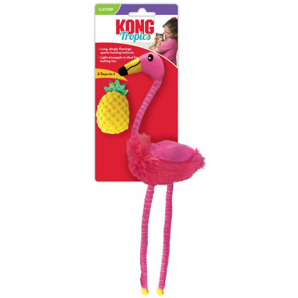 Котешка играчка KONG® Tropics Flamingo 30 cm