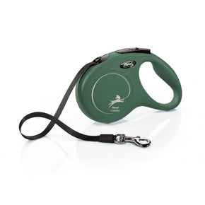flexi New Classic Small - 5 м лента, до 15 кг - зелен