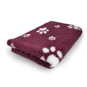 Active Non-Slip Vet Bedding Bordeaux with White Paws - размери