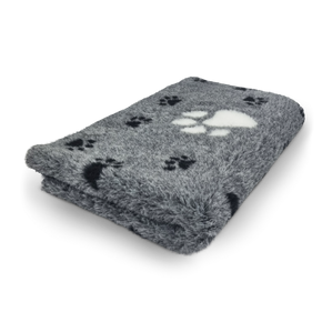 Active Non-Slip Vet Bedding 3 Color Big Paw - Anthracite & White - размери