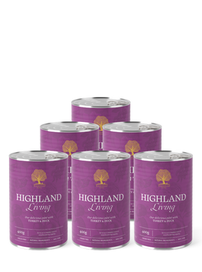 Essential Highland Living pâté 6 x 400g - мокра храна за кучета