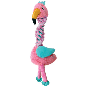 Играчка KONG® Knots Twists S фламинго (28 cm)