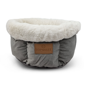 Topmast Bed Soft - Round - Grey - 40 cm
