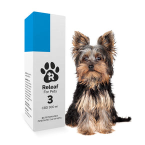 Releaf 3 – 300 мг CBD масло за кучета, 10 мл