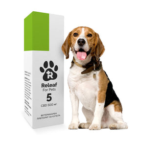 Releaf 5 – 500 мг CBD масло за кучета, 10 мл