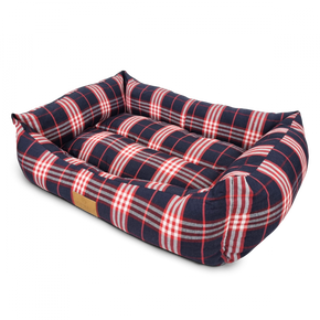Легло за кучета Topmast Danish Blue/Rred Medium - 70 x50 x 12 cm