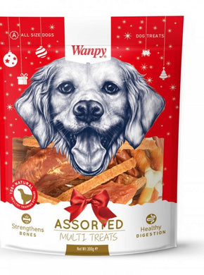 Wanpy Christmas Packs Коледен микс от най-предпочитаните лакомства Wanpy, 300 гр