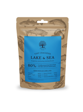 ESSENTIAL LAKE & SEA TINY CRACKERS 100G