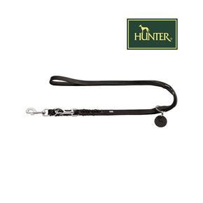 Кожен повод HUNTER Solid Education 1.3/200cm, черен