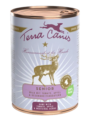 Terra Canis SENIOR Дивеч с домат и лечебни билки за възрастни кучета, 400 гр.