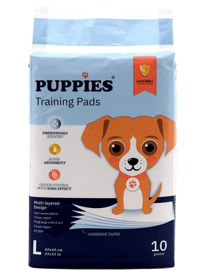 Хигиенни подложки Puppies L 60/60 см - 10 броя